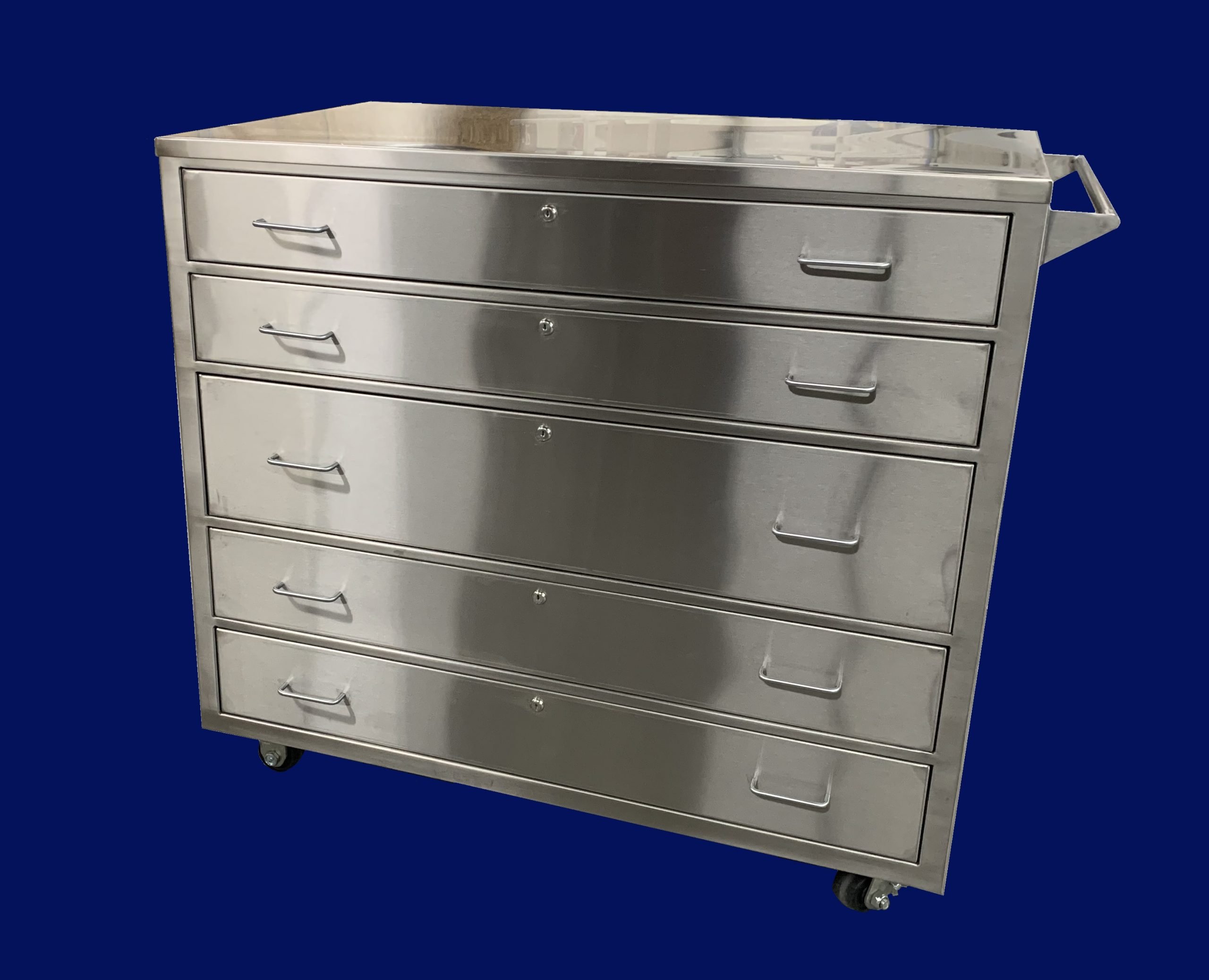 Stainless Steel Mobile Supply Cabinet