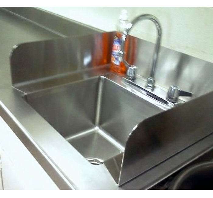 Stainless Steel Removable Splash Guard for Sinks
