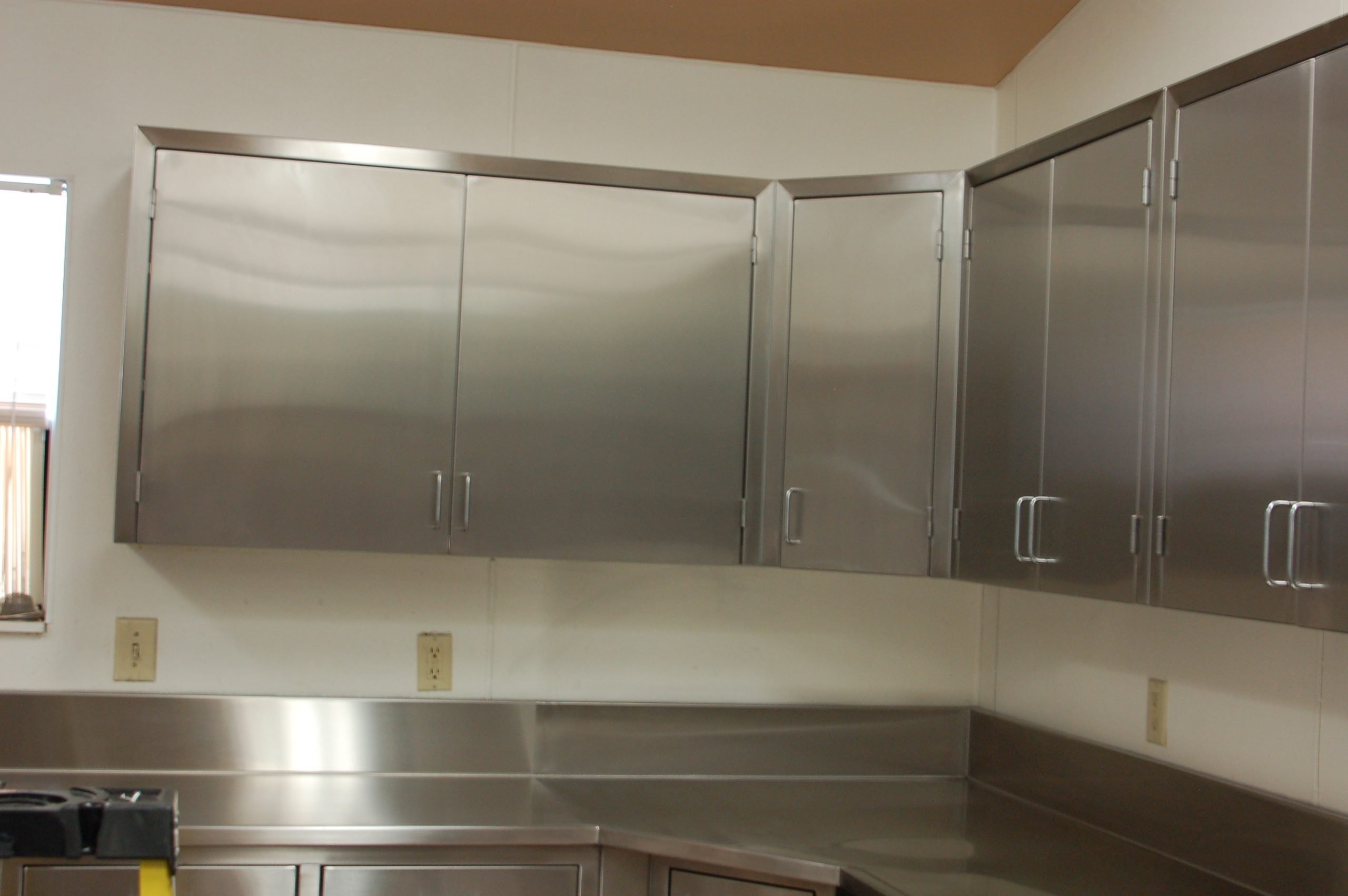 Kitchen Wall Cabinets Custom Stainless Steel Corner wall cabinet